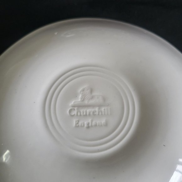 Lot 2 Churchill Blue Willow 8" Soup Salad Bowl Made In England Dinnerware EUC - Picture 5 of 5